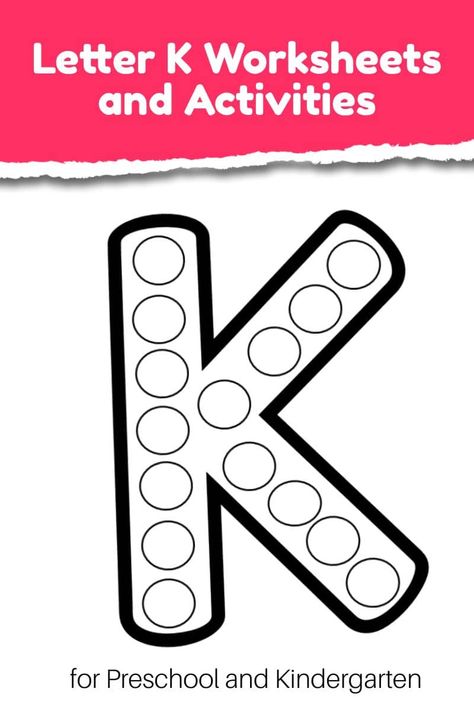 Letter K Printables For Preschoolers, K Preschool Activities, Letter K Activities For Kindergarten, Letter K Crafts For Preschoolers Printables, Preschool Letter K Activities, Letter K Preschool Crafts, Letter K Activities For Toddlers, Letter K Preschool Activities, K Is For