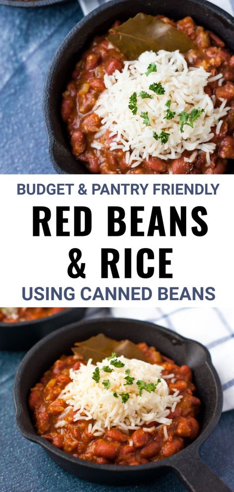 Bean Sauce For Rice, Gravy And Rice Recipe, Red Beans And Rice Canned Beans, Chili Beans And Rice Recipe, Red Bean Recipes Easy, Red Beans And Rice Recipe Canned Beans, Gluten Free Red Beans And Rice, Kidney Beans And Rice Recipes, Easy Red Beans And Rice Recipe Quick