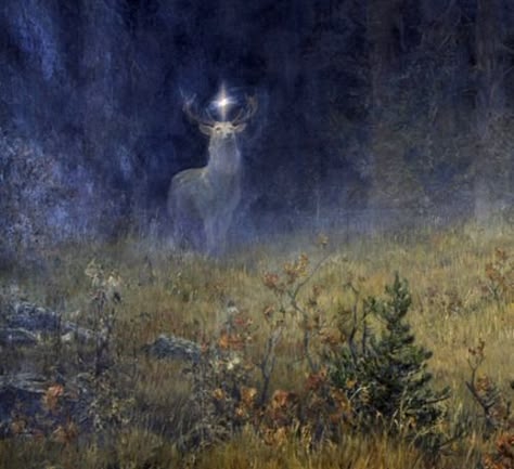 Wilhelm Karl Räuber, Vision of St. Hubert [detail] St Hubert, Arte Peculiar, A Deer, Ethereal Art, Pretty Art, Antlers, Dark Art, Classic Art, Aesthetic Art