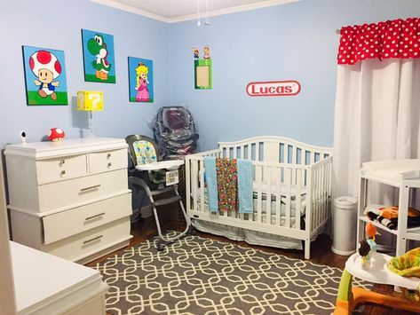 Mario Nursery Theme, Mario Nursery, Nursery Theme, Nursery Themes, Cribs, Mario, Nursery, Bed, Furniture