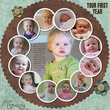 Scrapbook Bebe, Baby Scrapbook Pages, Scrapbooking Layouts Baby, Baby Layouts, Baby Boy Scrapbook, Foto Baby, Baby Album, Babies First Year