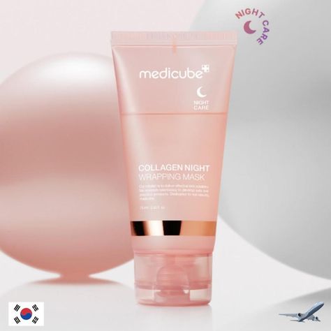 Medicube Collagen Night Wrapping Mask 75ml – buy at low prices in the Joom online store 8 Hours Of Sleep, Night Care, Mask Pack, Skin Collagen, Prevent Aging, Facial Mask, Sagging Skin, Clean Face, Wash Your Face