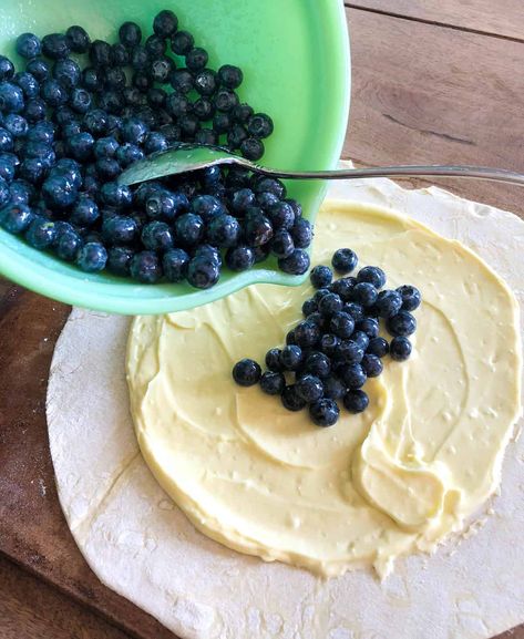 Blueberry Galette - California Grown Blueberry Galette Recipe, Blueberry Galette, Galette Recipe, Blueberry Desserts, Blueberry Recipes, Puff Pastry Recipes, Pastry Recipes, Eat Dessert, Fruit Recipes