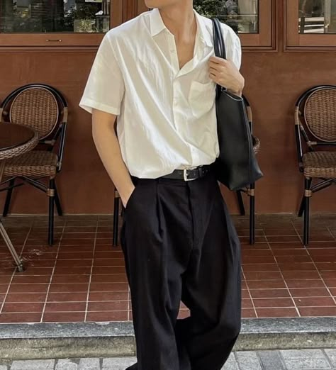 Plain Shirt Outfit Men, Plain Shirt Outfit, Josh Core, Boyfriends Outfits, Office Lookbook, Parisian Outfits, Boyfriend Outfit, Shirt Outfit Men, Classy Outfits Men