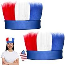 Blue Hairband, Patriotic Headband, Hair Accessories Red, Patriotic Party, Theme Color, Crazy Hair, Veterans Day, Theme Design, Headband Hairstyles