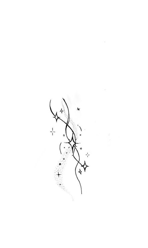 Star Wrap Around Tattoo, Tempory Tattoo, Dreamy Tattoo Ideas, Horizontal Tattoo Ideas, Cyberciligism Tattoo, Tato Minimal, Small Girly Tattoos, Star Tattoo Designs, Theme Tattoo