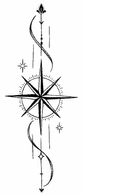 Compass Drawing Design, Bikes Stickers, Haku Tattoo, Drawing Design Ideas, Quotes Tattoo Ideas, Compass Drawing, A Tattoos, Geometric Tattoo Design, Bike Stickers