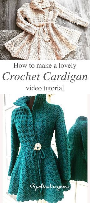 Lovely Crochet Cardigan Anyone Can Make | CrochetBeja Crochet Cardigan Pattern Free, Be Simple, Crochet Clothes For Women, Crochet Coat, Clothing Patterns Free, Haken Baby, Crochet Clothes Patterns, Crochet Jacket, Crochet Cardigan Pattern