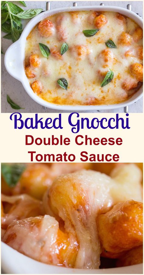 Recipes Gnocchi, Tortellini Pesto, Gnocchi Recipes Easy, Simple Tomato Sauce, Pasta Gnocchi, Gnocchi Dishes, Easy Pasta Recipe, Baked Gnocchi, Easy Tomato Sauce