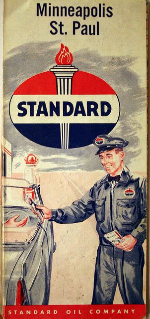 Standard Oil. Paper maps (... before Garmin, Tom Tom, Google Maps and the like). Standard Oil Company, Old Gas Pumps, Road Maps, State Of Kansas, Tanker Truck, Pompe A Essence, Oil Paper, Standard Oil, Old Gas Stations