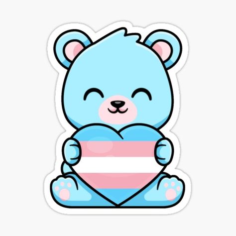 Trans Wallpaper, Kawaii Teddy Bear, Naruto Birthday, Kawaii Blue, Pride Stuff, Trans Art, Trans Boys, Blue Teddy Bear, Sally Face Game