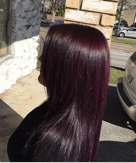 Burgundy Dark Brown Hair, Dark Wine Red Hair Burgundy, Burgundy Dyed Hair, Cool Brown Hair Color, Fashion Color Hair, Hair Bayalage, Hair Dye At Home, Pelo Color Vino, Burgundy Hair Dye