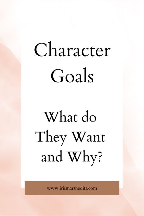 For an engaging story, your character needs goals. They have to want something to keep the reader interested. Read for more info and examples. Goals To Give Characters, Character Goals Ideas, Character Goals, Character Needs, What Is Character, Create Your Character, Inner Conflict, Writing Goals, Character Arc