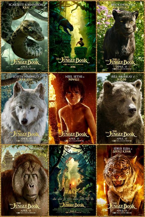 The Jungle Book Neel Sethi, Jungle Book 2016, Jungle Book Characters, Peter Pan 2003, Ben Kingsley, Jungle Book Disney, Happy Birthday Cards Diy, Movies For Boys, The Jungle Book