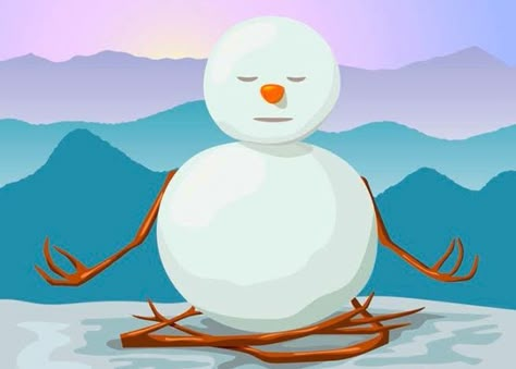 Here are some yoga tips/poses to fight the winter stereotypes and enjoy the season to its fullest Yoga Illustrations, Top Yoga Poses, Yoga Cartoon, Yoga Christmas, Yoga Drawing, Man Yoga, Eagle Pose, Xmas Window, Yoga Tree