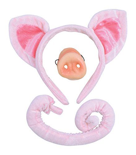 Pig Fancy Dress, Mouse Fancy Dress, Piglet Ears, Princess Fancy Dress, Pig Dress, Pig Costumes, Pig Ears, Feather Angel Wings, Horn Headband