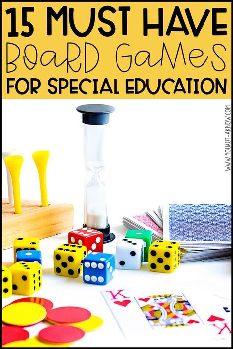 Board games are a great way to practice so many skills. I love games that target social skills, academic skills, and fine motor skills. These 15 games are perfect for the Special Education classroom. #specialeducation #sped #socialskills Special Education Games, Cause And Effect Games, Elementary Special Education, Sped Classroom, Special Education Activities, Special Education Elementary, Teaching Special Education, Classroom Routines, I Love Games