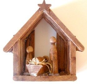 Nativity Craft, Diy Nativity, Nativity Crafts, Popsicle Stick Crafts, Christmas Nativity Scene, Crafts For Kids To Make, Inexpensive Gift, Christmas Nativity, Christmas Crafts For Kids