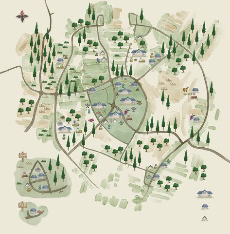 Map for a Local boutique Fair on Behance Cartoonish Drawings, Maps Illustration Design, Italy Water, Color Projects, Map Sketch, Village Map, Local Map, Map Projects, Flourish Design