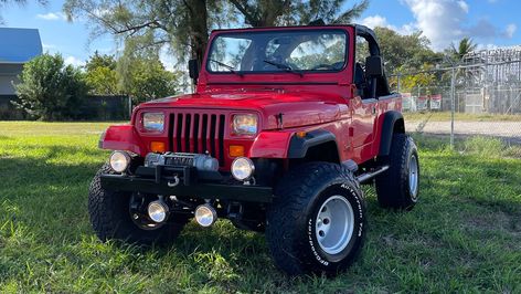 1990 Jeep Wrangler | T54 | Orlando 2022 1990 Jeep Wrangler, Jeep Wrangler For Sale, Jeep Yj, Mecum Auction, Orlando Fl, Manual Transmission, Center Console, Jeep Wrangler, Orlando