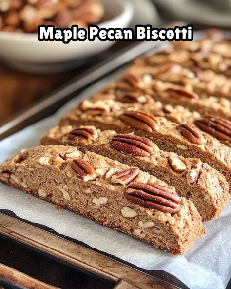 Pecan Biscotti, Maple Pecan, Flavorful Recipes, Pecans, 2 Cups, Coffee Tea, Tea, Coffee