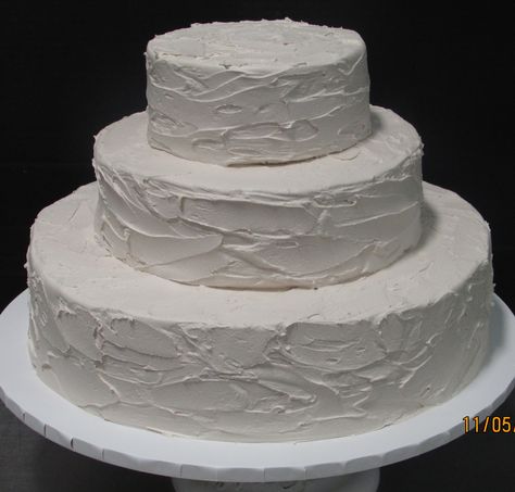 Runny Icing For Cake, Textured Frosting Wedding Cake, Rustic Icing Cake, Rough Iced Wedding Cake, Wedding Cake Wavy Icing, Baby Moses, Traditional Wedding Cakes, Buttercream Icing, Cake Icing