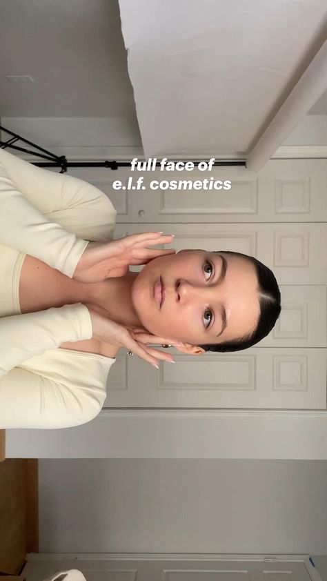 full face of e.l.f. cosmetics — everyday makeup look No Makeup Makeup Products, Full Makeup Tutorial, Healthy Makeup, Drugstore Makeup Tutorial, No Makeup Makeup, Learn Makeup, Everyday Makeup Routine, Swag Makeup, Makeup Help