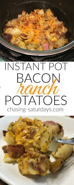 Crockpot Tenderloin, Ip Potatoes, Instant Pot Bacon, French Meat, Instapot Meals, Bacon Ranch Potatoes, Ip Recipes, Ranch Potatoes, Multi Cooker