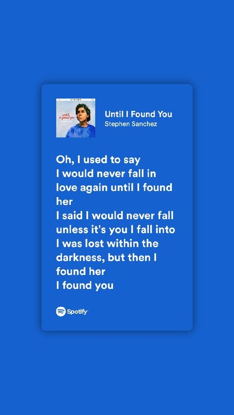 I Found You Lyrics, Until I Found You Lyrics Wallpaper, I Would Never Fall In Love Again Lyrics, Cute Song Quotes, Music Wallpapers, Lyrics Spotify, Great Song Lyrics, Gonna Love You, My Love Song