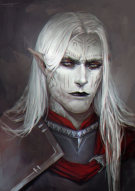 Mirfin by LoranDeSore on DeviantArt Mroczny Elf, Heroic Fantasy, 다크 판타지, Fantasy Races, Dungeons And Dragons Characters, Dnd Art, Dark Elf, Arte Fantasy, Fantasy Rpg