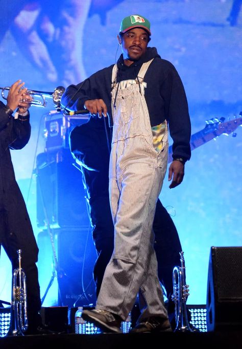 Celebrity Men Wearing Overalls | POPSUGAR Celebrity Andre 3000 Overalls, Andre 3000 Outfits, Andre 3000 Fashion, Mens Outfits Green, Men Overalls Outfits, Striped Overalls Outfits, Mens Overalls Outfits, Overalls Outfit Men, Andre 300