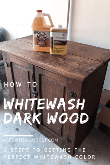 Restoring Wood Cabinets, Renovated Wooden Furniture, Refinishing Dark Furniture To Light, Staining Dark Wood Lighter, Aged Wood Furniture, Whitewash Dark Wood Furniture, Refinish Dark Wood To Light, Minwax Color Wash White Wash, How To Make Dark Wood Lighter