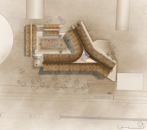 Jetavan,Site Plan Sameep Padora, Jeffrey Bawa Architecture, Geoffrey Bawa Architecture, Auditorium Plan Architecture, Spiritual Center, Architecture Site Plan, Clay Roof Tiles, Rural Architecture, Contemporary Building