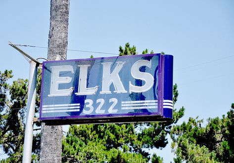 Elks Lodge, Lodge Signs, Elk, San Luis Obispo, Neon Signs, Neon