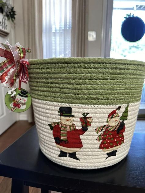 Basket Decoration Ideas, Weaving Diy, Rope Bowls, Diy Rope Basket, Bowl Ideas, Basket Weaving Diy, Rope Baskets, Fabric Bowls, Rope Crafts