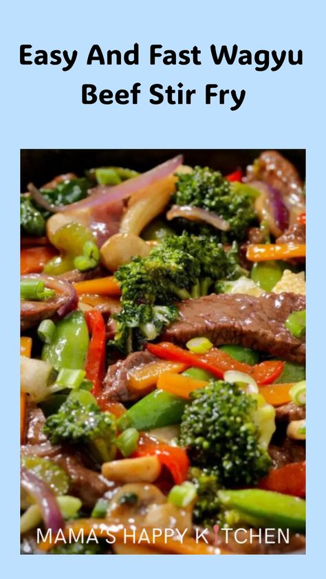 Imagine eating something super yummy that's also really easy to make! That's what Wagyu Beef Stir Fry is. I was making this dish last week when I found it in a Recipes Asian book, it's really delicious and mixes the best Wagyu beef with Healthy veggies and sauces. It's not too hard to make as well, So let's get started. Beef Wagyu Recipe, Wagyu Recipes, Wagyu Beef Recipe, Recipes Asian, Cooking White Rice, Beef Stir Fry, Wagyu Beef, Dinner Side Dishes, Green Bean Recipes