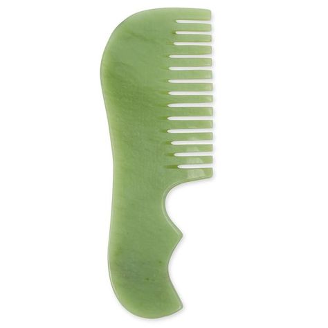 White Lotus Pure Jade Luxury Crystal Comb for Silky Soft Hair Hair Studies, Jade Comb, Silky Soft Hair, Pore Cleansing Mask, Charcoal Cleanser, Hair Detox, Crystal Comb, Style List, Silky Smooth Hair