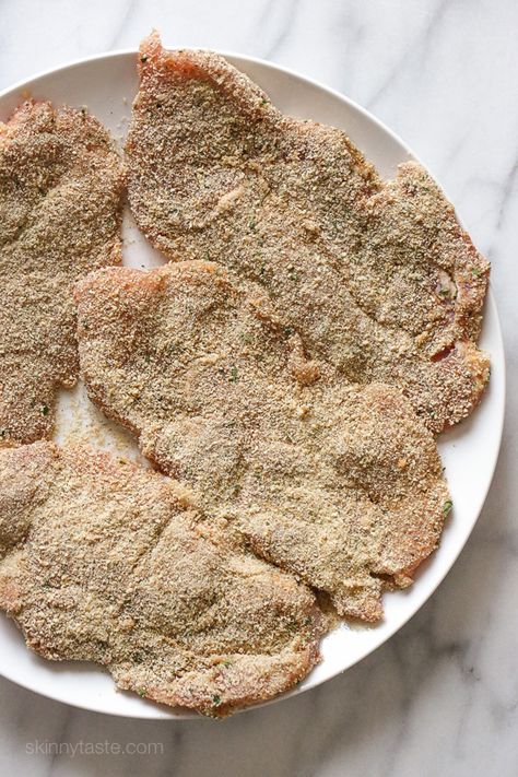 Pork Sirloin Cutlets Recipe, Steak Milanesa, Skinnytaste Picadillo, Breaded Pork Cutlets Air Fryer, Breaded Pork Cutlets Baked, Skinnytaste Chicken Cutlets, Pork Cutlet Recipes, Ham Dishes, Pork Sirloin