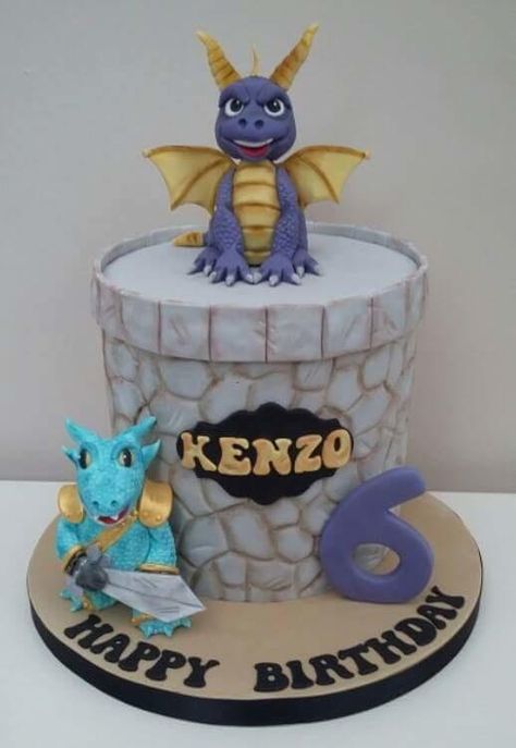 Skylanders - Cake by The Buttercream Pantry Skylanders Cake, Cake For His Birthday, Chocolate Orange Cake, Anime Cake, 21st Cake, Fairy Cake, Dragon Birthday, Skylanders, Orange Cake