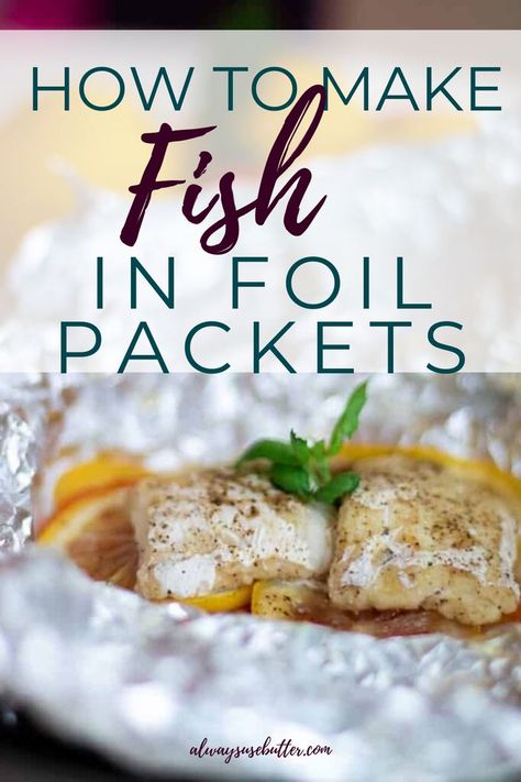 Grill Fish In Foil, Oven Foil Packets, Baked Fish In Foil, Cod With Tomatoes, Fish In Foil, Fish In Foil Packets, Foil Fish, Halibut Recipes Baked, Haddock Recipes