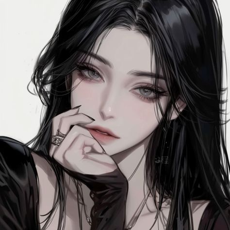 얼굴 드로잉, Anime Black Hair, Digital Art Anime, Cute Profile Pictures, Digital Art Girl, Handsome Anime Guys, Handsome Anime, Character Portraits, Anime Artwork