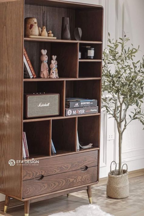 Book Cupboard Design, Bookshelves Wood, Latest Cupboard Designs, Books Shelf, Space Saving Furniture Bedroom, Home Library Rooms, Living Room Wall Units, Door Chest, Bookshelf Design