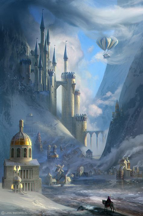 Ark Ideas, Magic Tattoo, Badass Aesthetic, Fantasy City, Fantasy Castle, Futuristic Art, Fairytale Art, Inspiring Art, Fantasy Art Landscapes