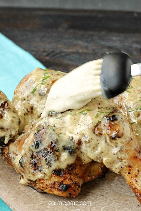 White BBQ Sauce for grilling barbecue chicken dip White Barbecue Sauce, White Bbq Sauce, Chicken Quarters, Barbecue Chicken, Barbecue Sauce, Bbq Recipes, Bbq Sauce, Chicken Breasts, Grilling Recipes