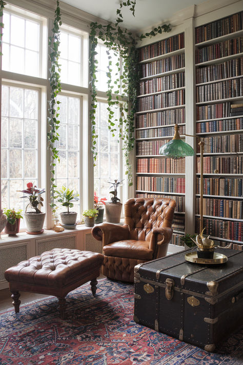 Sunroom Decor Ideas Victorian Solarium, Sunroom Aesthetic, Narrow Sunroom, Plant Sunroom, Sunroom Library, Office Sunroom, Rustic Sunroom, Sunroom Decor, Small Sunroom