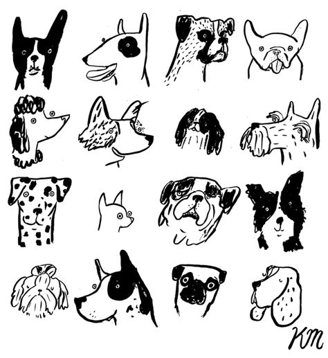 Pet Branding, Dog Portraits Art, Dog Illustrations, Dog Sketch, 강아지 그림, Dog Projects, Fun Illustration, Dog Tattoo, Dog Illustration