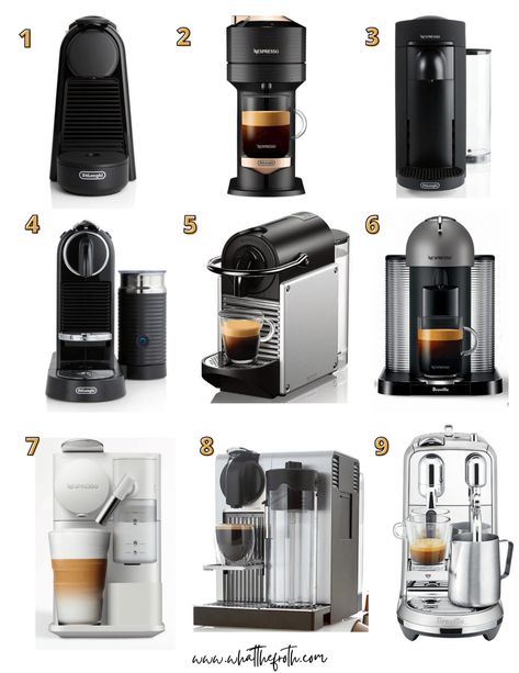 Nespresso Aesthetic, Nespresso Vertuo Plus, Espresso Machine Design, Nespresso Lattissima, Nespresso Essenza, Nespresso Original, Capsule Coffee, Espresso Pods, Nespresso Vertuo