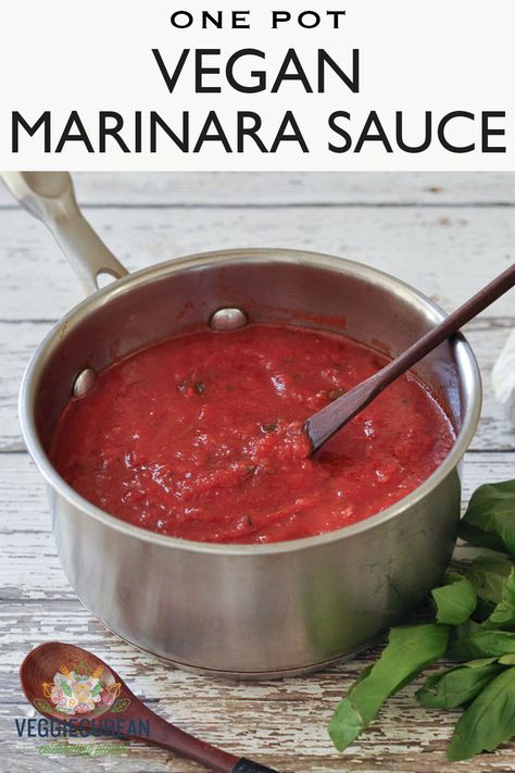 Homemade Marinara Sauce, Vegan Dips, Vegan Pantry, Vegan Meatballs, Marinara Sauce Homemade, Vegan Italian, Homemade Marinara, Vegan Main Dishes, Vegan And Gluten Free