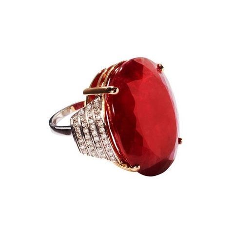 Rings│Anillos - #Rings - #Jewelry Chic Coat, Gold And Red, Red Jewelry, Ruby Jewelry, Royal Jewelry, Bling Rings, Creative Jewelry, Gorgeous Jewelry, Ruby Ring