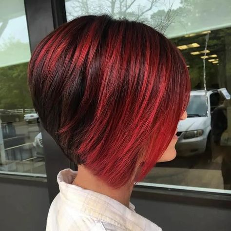 25 Trendy Short in Back Longer in Front Hairstyles for Women In Front Haircut, Concave Hairstyle, Front Haircut, Blonde Inverted Bob, Front Hairstyles, Fine Hair Cuts, Short Hair Back, Inverted Bob Hairstyles, Long Face Shapes